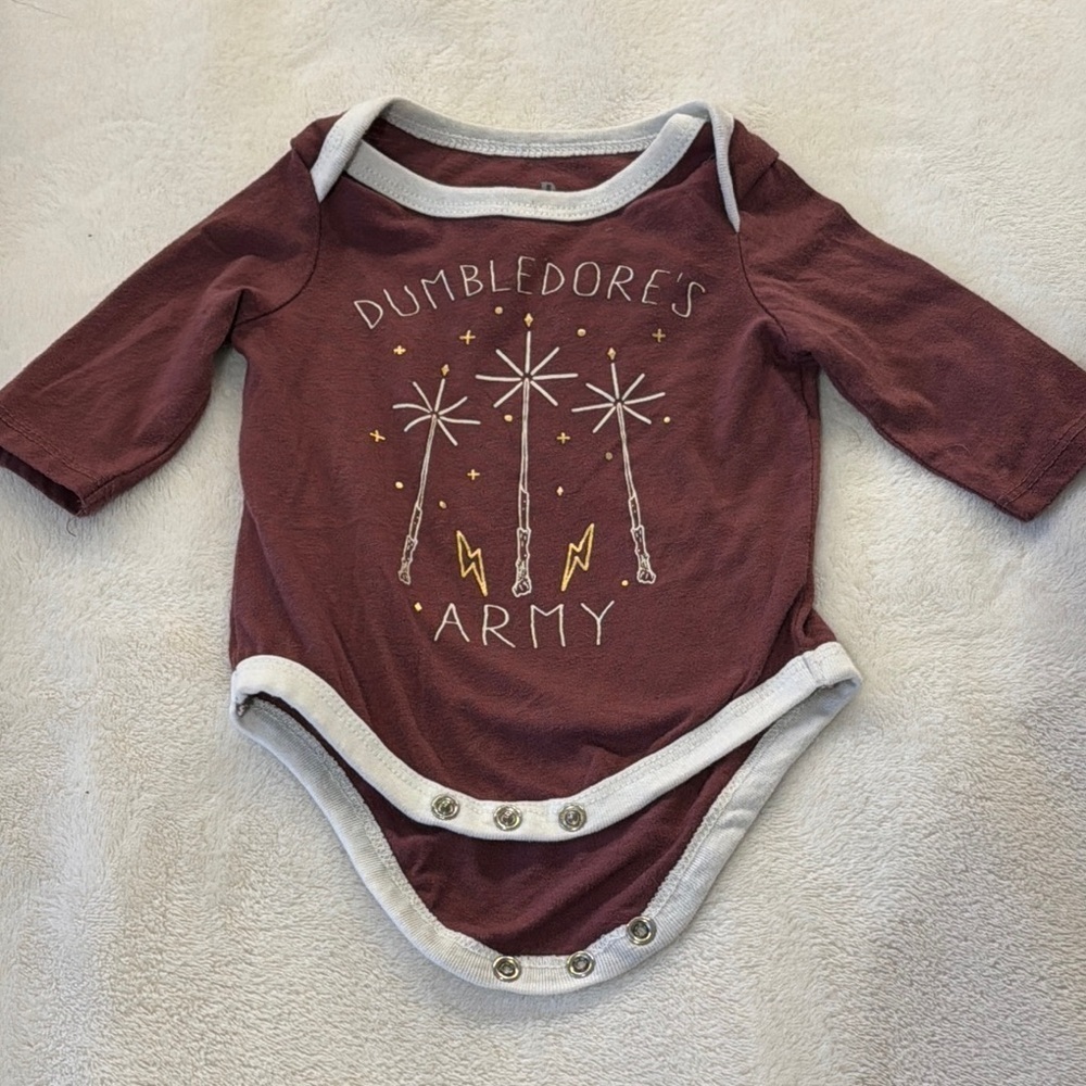 Dumbledore's Army Maroon Baby‎ Onesie